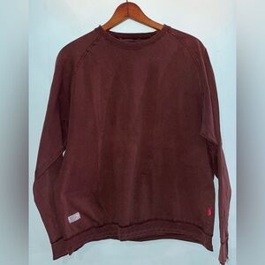 WTAPS Tokyo Japan designer streetwear Crew neck Sweatshirt Brown, Size L